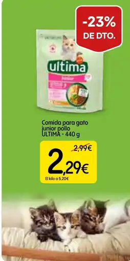 Dialprix ULTIMA Comida para gato junior pollo oferta