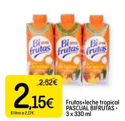 Dialprix PASCUAL BIFRUTAS Frutas+leche tropical oferta