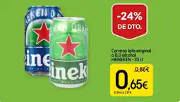 Dialprix HEINEKEN Cerveza lata original o 0,0 alcohol oferta