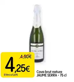 Dialprix JAUME SERRA  Cava brut nature oferta