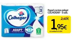 Dialprix COLHOGAR Papel cocina adapt oferta