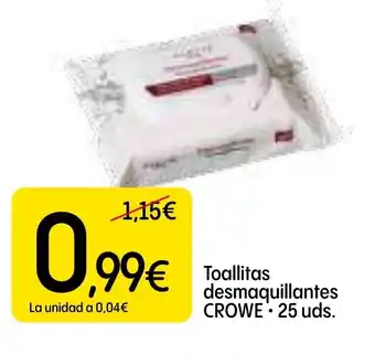 Dialprix CROWE Toallitas desmaquillantes oferta