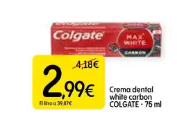 Dialprix COLGATE Crema dental white carbon oferta