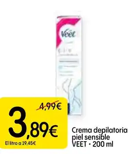 Dialprix VEET Crema depilatoria piel sensible oferta