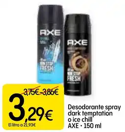 Dialprix AXE Desodorante spray dark temptation o ice chill' oferta