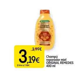 Dialprix ORIGINAL REMEDIES Champu reparador miel oferta