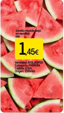 Dialprix Sandia rayada baja en semillas oferta