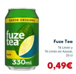 Cash Unide FUZE TEA Té Limón y Té Limón sin Azucar oferta