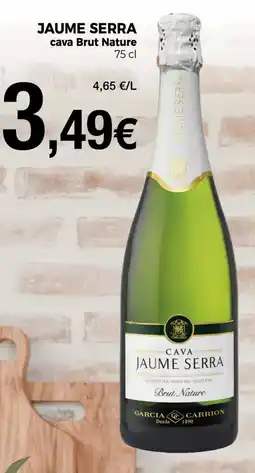 Supermercats Jespac JAUME SERRA cava Brut Nature oferta