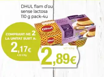 Supermercats Jespac DHUL flam d'ou sense lactosa oferta