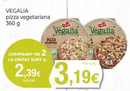 Supermercats Jespac VEGALIA pizza vegetariana oferta