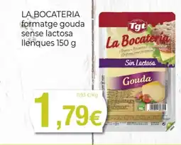 Supermercats Jespac LA BOCATERIA formatge gouda sense lactosa llenques oferta