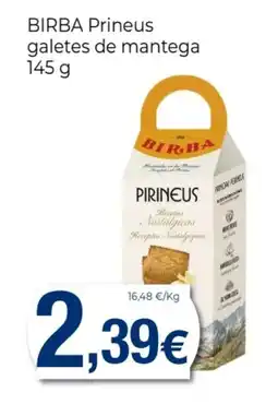 Supermercats Jespac BIRBA Prineus galetes de mantega oferta