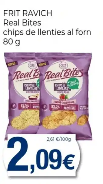 Supermercats Jespac FRIT RAVICH Real Bites chips de llenties al forn oferta