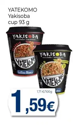 Supermercats Jespac YATEKOMO Yakisoba cup oferta