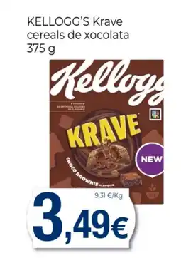 Supermercats Jespac KELLOGG'S Krave cereals de xocolata oferta