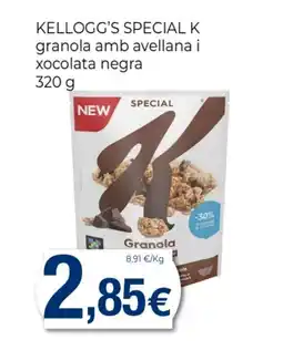 Supermercats Jespac KELLOGG'S SPECIAL K granola amb avellana i xocolata negra oferta