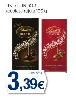 Supermercats Jespac LINDT LINDOR xocolata rajola oferta
