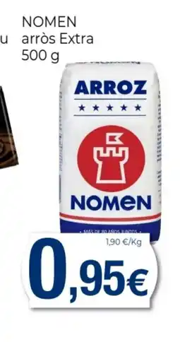 Supermercats Jespac NOMEN arròs Extra oferta