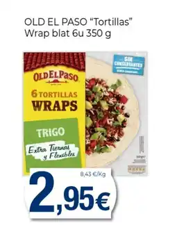 Supermercats Jespac OLD EL PASO Tortillas Wrap blat 6u oferta