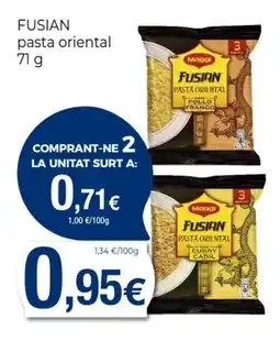 Supermercats Jespac FUSIAN pasta oriental oferta