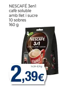Supermercats Jespac NESCAFÉ 3en1 cafè soluble amb llet i sucre oferta