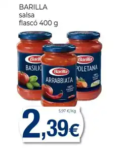 Supermercats Jespac BARILLA salsa flascó oferta