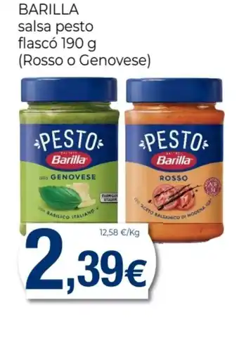 Supermercats Jespac BARILLA salsa pesto flascó oferta