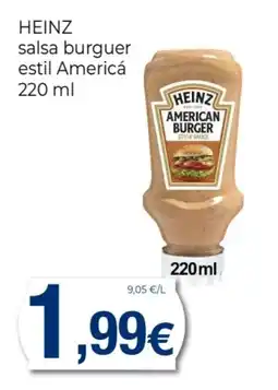 Supermercats Jespac HEINZ salsa burguer estil Americá oferta