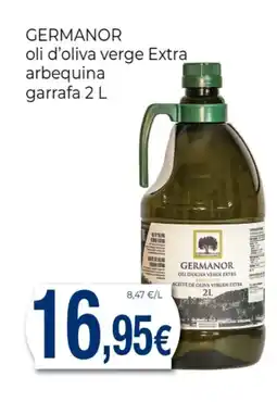 Supermercats Jespac GERMANOR oli d'oliva verge Extra arbequina garrafa oferta