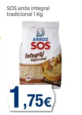 Supermercats Jespac SOS arròs integral tradicional oferta