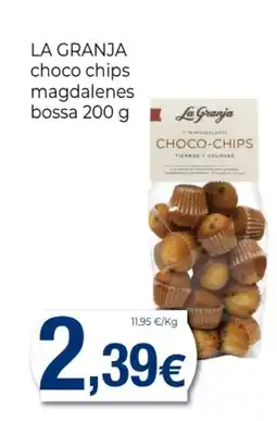 Supermercats Jespac LA GRANJA choco chips magdalenes oferta