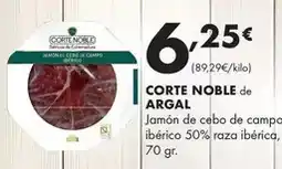 Supermercados Lupa Argal - jamon de cebo de campo iberico 50% raza iberica oferta