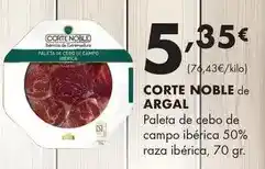 Supermercados Lupa Argal - paleta de debo de campo iberica 50% raza iberica oferta