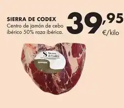 Supermercados Lupa Sierra de codex - centro de jamon de cebo iberico 50% raza iberica oferta