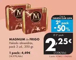 Supermercados Lupa Magnum - magnum helado almendras oferta