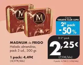 Supermercados Lupa Magnum - magnum helado almendras oferta