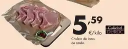 Supermercados Lupa Duroc - chuleta de lomo de cerdo oferta