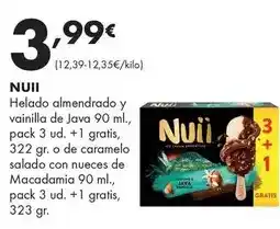 Supermercados Lupa Nuii - helado almendrado y vainilla de java 90 ml oferta