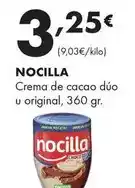Supermercados Lupa Nocilla - crema de cacao dúo u original oferta