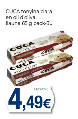 Supermercats Jespac CUCA tonyina clara en oli d'oliva llauna oferta