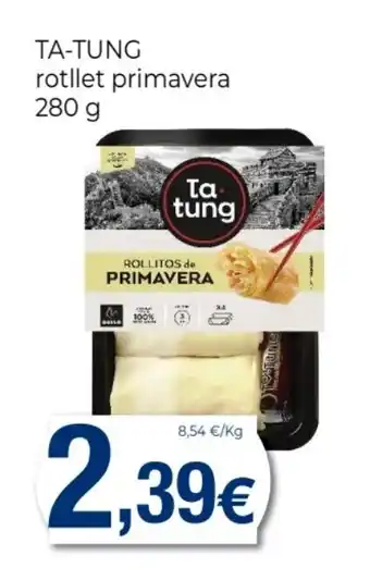Supermercats Jespac TA-TUNG rotllet primavera oferta