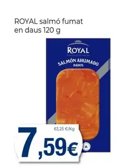 Supermercats Jespac ROYAL salmó fumat en daus oferta