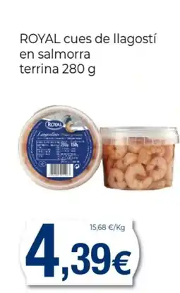 Supermercats Jespac ROYAL cues de llagostí en salmorra terrina oferta
