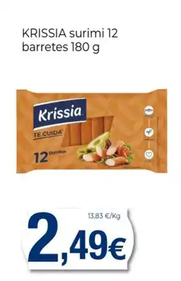 Supermercats Jespac KRISSIA surimi 12 barretes oferta