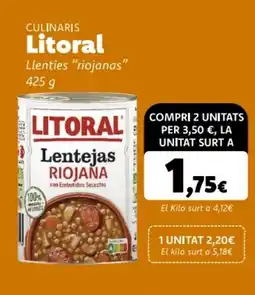 Supermercats Jespac LITORAL Culinaris oferta