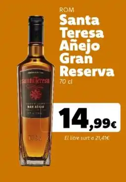 Supermercats Jespac SANTA TERESA ANEJO GRAN RESERVA Rom oferta
