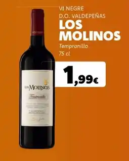 Supermercats Jespac LOS MOLINOS Vi negre d.o. valdepeñas oferta