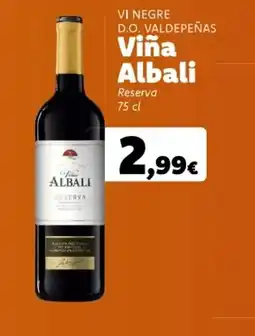 Supermercats Jespac VINA ALBALI Vi negre d.o. valdepeñas oferta
