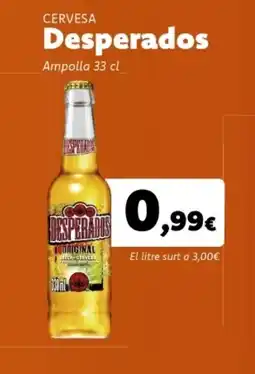Supermercats Jespac DESPERADOS Cervesa oferta